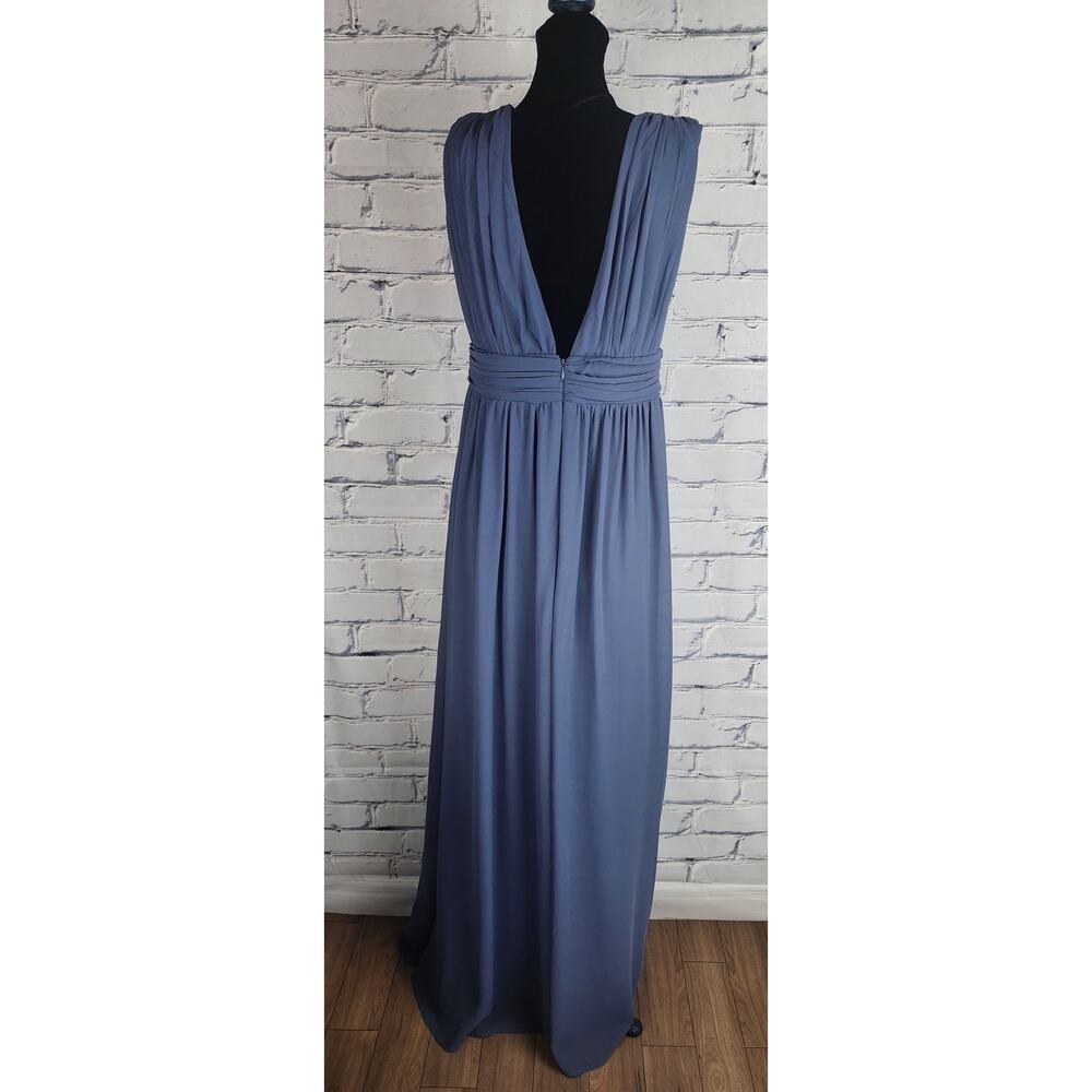 Lulus Dress Womens L Heavenly Hues Denim Blue prom wedding bridesmaid formal - Picture 2 of 9